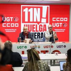 CCOO y UGT ante en 11N  reclaman  subir el SMI en un 7% en 2027 y dedicar un 1% del PIB durante una década a la construcción de viviendas 